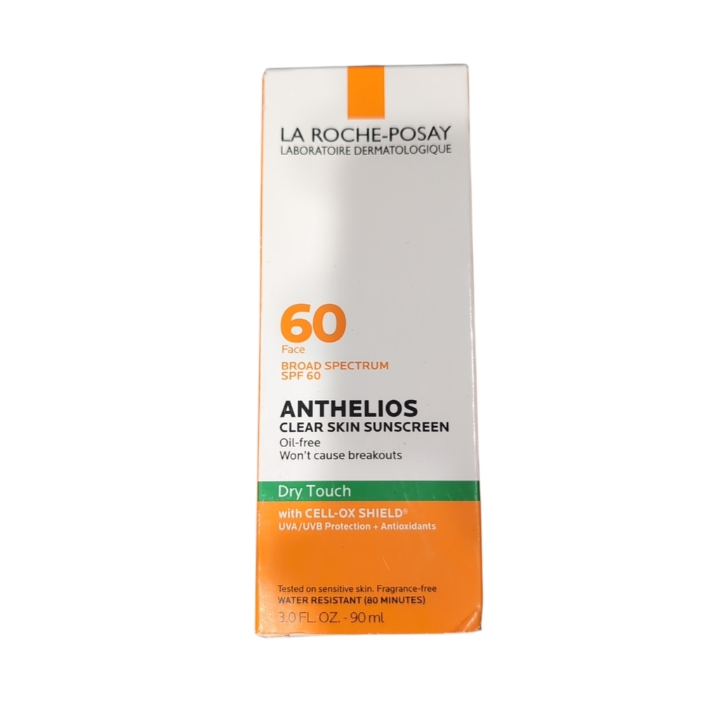 La Roche-Posay Anthelios Clear Skin Sunscreen SPF 60 Dry Touch 3 oz.(90ml) NEW